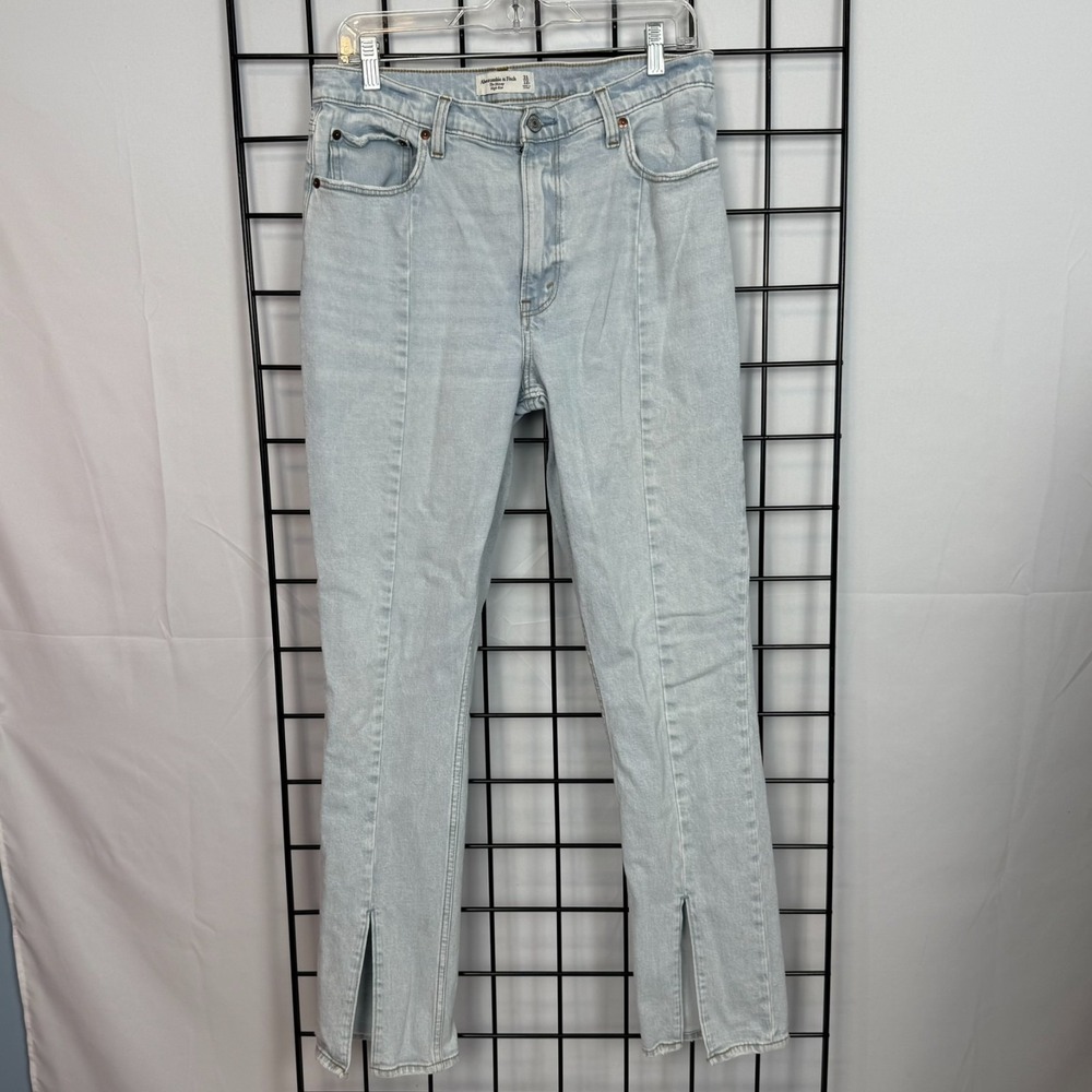 Abercrombie &‎ Fitch The Skinny High Rise Curve Love Jeans Womens 31/12 Blue